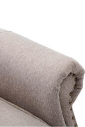 More4Homes Charlotte Modern Fabric Pushback Recliner Sofa Accent Chair in Cream - thumbnail 6