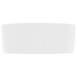 Berkfield Home Luxury Wash Basin Round Matt White 40x15 cm Ceramic - thumbnail 4