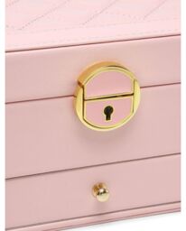 JFY Women's 2 Layers Lockable Jewellery Storage Box With Drawer in Khaki - thumbnail 3