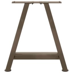 Berkfield Home Coffee Table Legs A-Shaped 2 pcs 38x(42-43) cm Steel in Black - thumbnail 5