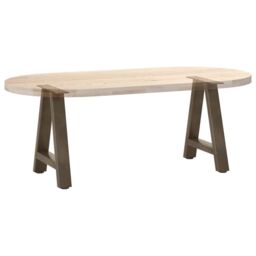 Berkfield Home Coffee Table Legs A-Shaped 2 pcs 38x(42-43) cm Steel in Black - thumbnail 8