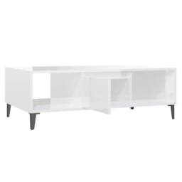 Berkfield Home Decorative Coffee Table High Gloss White 103.5x60x35 cm Engineere - thumbnail 7