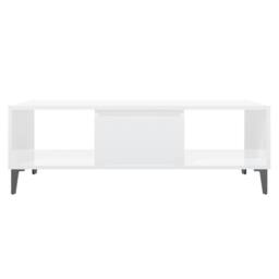 Berkfield Home Decorative Coffee Table High Gloss White 103.5x60x35 cm Engineere - thumbnail 5