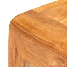 Berkfield Home Console Table 110x40x76 cm Solid Acacia Wood in Honey Finish in Brown - Size: 110 x 40 x 76 cm - thumbnail 6