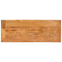 Berkfield Home Console Table 110x40x76 cm Solid Acacia Wood in Honey Finish in Brown - Size: 110 x 40 x 76 cm - thumbnail 4