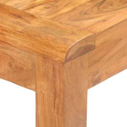 Berkfield Home Console Table 110x40x76 cm Solid Acacia Wood in Honey Finish in Brown - Size: 110 x 40 x 76 cm - thumbnail 5