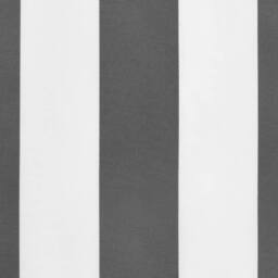 Berkfield Home Replacement Fabric for Awning Valance Anthracite & White Stripe 3 m in Black - thumbnail 5