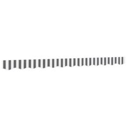 Berkfield Home Replacement Fabric for Awning Valance Anthracite & White Stripe 3 m in Black - thumbnail 2