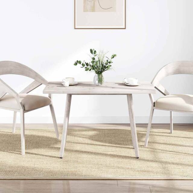 Berkfield Home Table Top White 110x55x2.5 cm Solid Wood Pine Rectangular - image 1