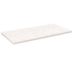 Berkfield Home Table Top White 110x55x2.5 cm Solid Wood Pine Rectangular - thumbnail 2