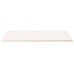 Berkfield Home Table Top White 110x55x2.5 cm Solid Wood Pine Rectangular - thumbnail 3