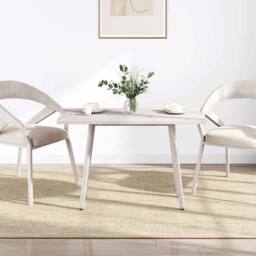 Berkfield Home Table Top White 110x55x2.5 cm Solid Wood Pine Rectangular - thumbnail 1