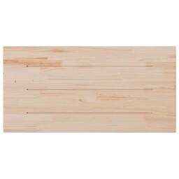 Berkfield Home Table Top White 110x55x2.5 cm Solid Wood Pine Rectangular - thumbnail 4