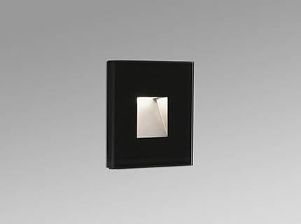 Netlighting Dart Outdoor LED Recessed Wall Light Black 2W 2700K IP65 - image 1