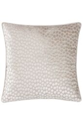 HOEM Lanzo Cut Velvet Piped Cushion in Grey - Size: 45 cm x 45 cm - thumbnail 1