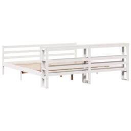 Berkfield Home Beautiful Bed Frame without Mattress White 180x200 cm Super King - thumbnail 6