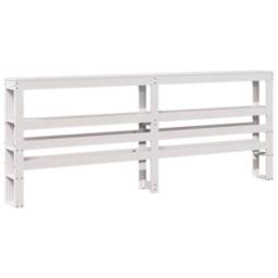 Berkfield Home Beautiful Bed Frame without Mattress White 180x200 cm Super King - thumbnail 8