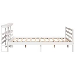 Berkfield Home Beautiful Bed Frame without Mattress White 180x200 cm Super King - thumbnail 5