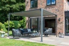 Norfolk Leisure Lifestyle 3x3.6m Pandora Leaf Gazebo in Grey - thumbnail 3