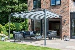 Norfolk Leisure Lifestyle 3x3.6m Pandora Leaf Gazebo in Grey - thumbnail 4