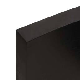 Berkfield Home Table Top Dark Grey 120x50x(2-6) cm Treated Solid Wood Oak - thumbnail 8