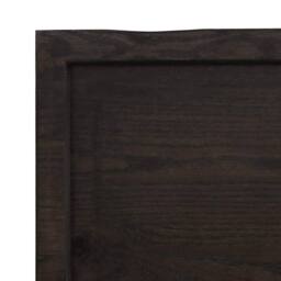 Berkfield Home Table Top Dark Grey 120x50x(2-6) cm Treated Solid Wood Oak - thumbnail 6