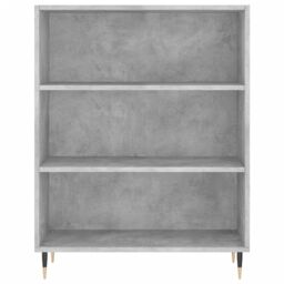 Berkfield Home Bookcase Concrete Grey 69.5x32.5x90 cm Engineered Wood in Brown - thumbnail 4