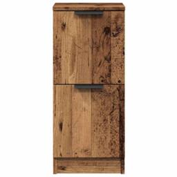 Berkfield Home Sideboards 2 pcs Old Wood 30x30x70 cm Engineered Wood in Brown - Size: 30 x 30 x 70 cm - thumbnail 5