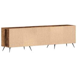 Berkfield Home TV Cabinet Old Wood 150x30x44, 5 cm Engineered Wood in Brown - thumbnail 8