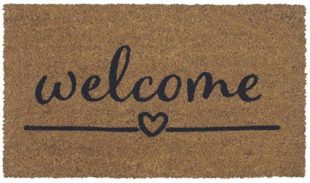 THE RUGS Coir Doormat Gainsborough Welcome Heart 40x70 cm - Size: 40 cm x 70 cm - image 1