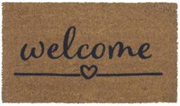THE RUGS Coir Doormat Gainsborough Welcome Heart 40x70 cm - Size: 40 cm x 70 cm - thumbnail 1