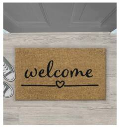 THE RUGS Coir Doormat Gainsborough Welcome Heart 40x70 cm - Size: 40 cm x 70 cm - thumbnail 2
