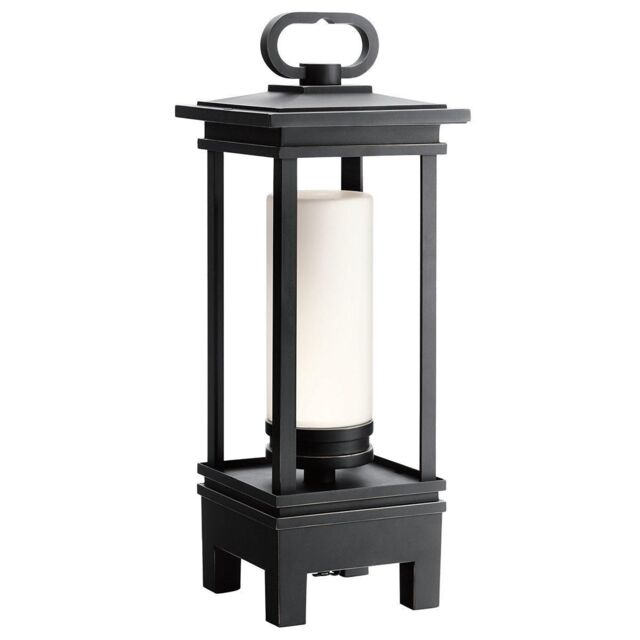 Netlighting South Hope Integrated LED Outdoor Portable Bluetooth Speaker Lantern UK Plug Rubbed Bronze IP44 in Brown - image 1