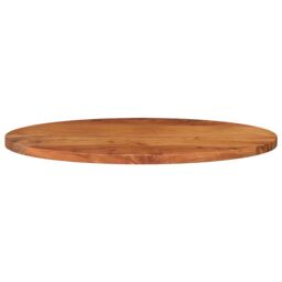 Berkfield Home Table Top 140x50x3.8 cm Oval Solid Wood Acacia in Brown - thumbnail 3