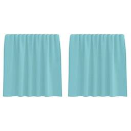 Berkfield Home Voile Curtains with Rod Pockets 2 pcs Turquoise