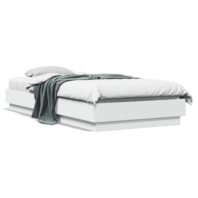 Berkfield Home Bed Frame without Mattress White 90x200 cm Engineered Wood - image 1