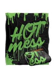 Nickelodeon Slime Hot Mess Silky Touch Super Soft Throw Blanket 152 X 127 cm in White - thumbnail 2