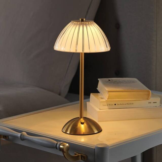 Coopers of Stortford Brass Effect Rechargeable Touch Table Lamp with 3 Light Modes in Bronze - image 1