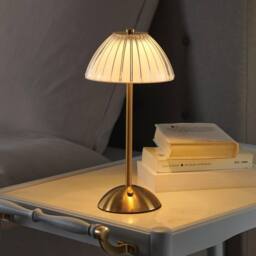 Coopers of Stortford Brass Effect Rechargeable Touch Table Lamp with 3 Light Modes in Bronze - thumbnail 1
