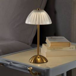Coopers of Stortford Brass Effect Rechargeable Touch Table Lamp with 3 Light Modes in Bronze - thumbnail 3