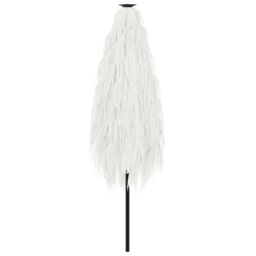 Berkfield Home Garden Parasol with Steel Pole White 288x288x225 cm - Size: 288 x 288 x 225 cm - thumbnail 6