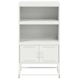 Berkfield Home Highboard White 68.5x38.5x123.5 cm Steel - thumbnail 6