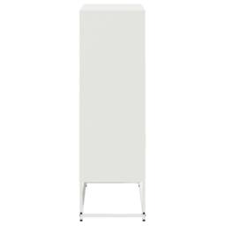 Berkfield Home Highboard White 68.5x38.5x123.5 cm Steel - thumbnail 7