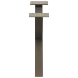 Berkfield Home Coffee Table Legs X-Shaped 2 pcs Natural Steel 60x(30-31) cm Steel in Brown - thumbnail 6