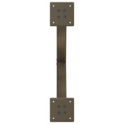 Berkfield Home Coffee Table Legs X-Shaped 2 pcs Natural Steel 60x(30-31) cm Steel in Brown - thumbnail 7