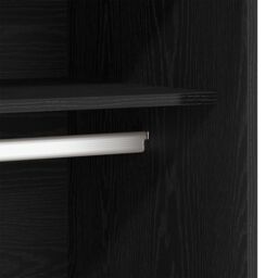 Berkfield Home Black Oak Wardrobe 80 x 50 x 200 cm - Engineered Wood - thumbnail 8