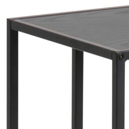 Furniture To Go Seaford Black Metal Side Table with Black Top - thumbnail 7
