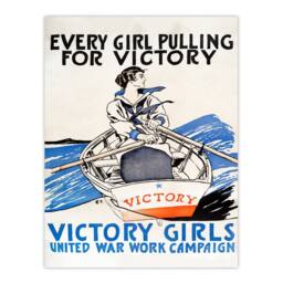 Artery8 Edward Penfield Framed Wall Art Print Every Pulling for Victory in White - Size: A4 - thumbnail 3
