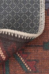Kukoon 60x110cm Burgundy Washable Indoor Doormat Front Door Entrance Rug - Size: 60 cm x 110 cm - thumbnail 2
