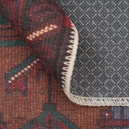 Kukoon 60x110cm Burgundy Washable Indoor Doormat Front Door Entrance Rug - Size: 60 cm x 110 cm - thumbnail 4